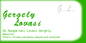 gergely lovasi business card